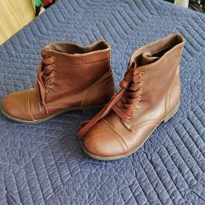 Classic Brown Lace-Up Boots
